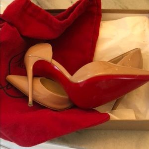 Size 36.5 Tan Christian Louboutin shoes
